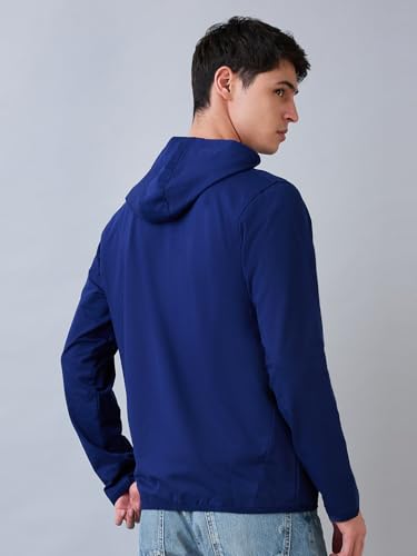 Image of Park Avenue Men Slim Fit Solid Pattern Cotton Polyester Blend Full Sleeve Rib Neck Casual Sweatshirt