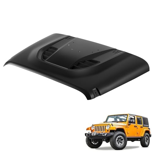 CALLIERT 10th Anniversary Steel Replacement Hood for 07-18 Jeep Wrangler JK