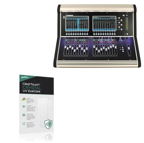 BoxWave Screen Protector Compatible With DiGiCo S21 48-channel Digital Mixing Console - ClearTouch Crystal Anti-UV EyeCare (2-Pack), Filters out Harmful Blue Light Reduce Fatigue