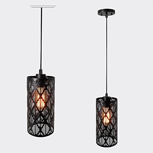 Mini chandelier géométrique noir pour éclairer une pièce sombre