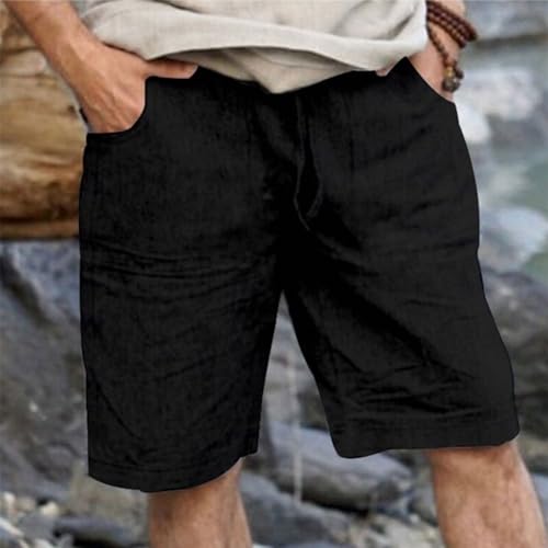 Shorts para hombre verano cintura elástica miniatura 2