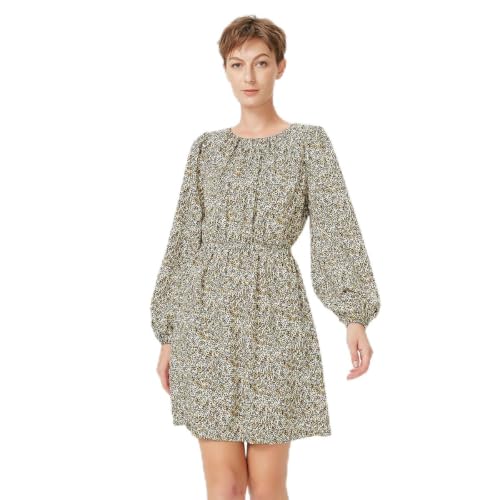 Robe courte fleurie taille élastique bohème pour femme moderne