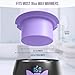 Tress Wellness Wax Warmer Silicone Liner (Purple) - Easy to Clean Silicone Wax Warmer Bowls with 2x Silicone Spatulas Compatible with 16oz Electric Waxing Kit - Silicone Wax Pot melting Wax Bowl