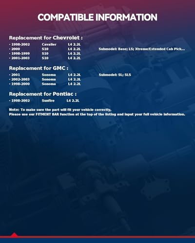 Image of KAX HS9170PT-1 Cylinder Head Gasket Set Kit,Engine Kit Gasket Sets fit for Chevrolet S10 Cavalier GMC Sunfire Hombre 1998-2002 2.2L,GMC Sonoma HS9170PT-2, ES72170