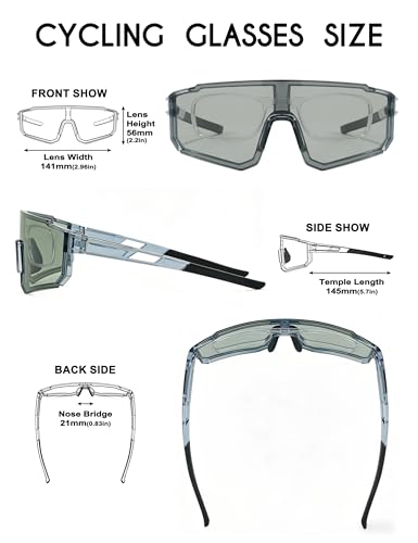 Gafas de sol deportivas polarizadas TAC con protección UV400 para correr y ciclismo 6