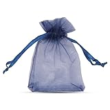 Nuestra colección de bolsas de organza: Con un tamaño de 7 x 9 cm y paquetes de 10, 25, 50 o 100 piezas por paquete, las bolsas de organza vienen en una variedad de colores brillantes. La gama de colores es melocotón, negro, azul, burdeos, verde oscuro, dorado, gris, marfil, verde claro, azul marino, rosa, morado, rojo-copos de nieve, azul real, plateado, turquesa-azul, blanco y blanco-copos de nieve. Nuestra opción de bolsa de organza multicolor viene en tamaño 9 cm x 12 cm.