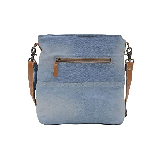 Myra Bag Western Leather Shoulder Bag for Women - Upcycled Canvas Crossbody Bag Janesa3