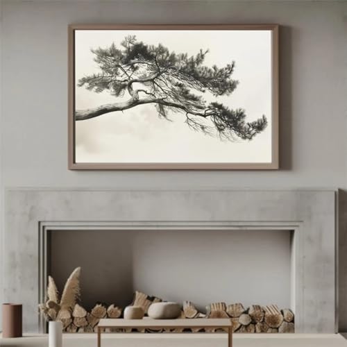 Peinture minimaliste de pin sur toile d'art durable 20x30 cm