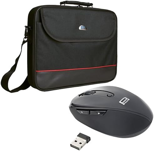 PEDEA laptop bag "Trendline" bag for notebooks with screens up to 20.1 inches (51 cm); shoulder bag with shoulder strap incl. wireless mouse, black