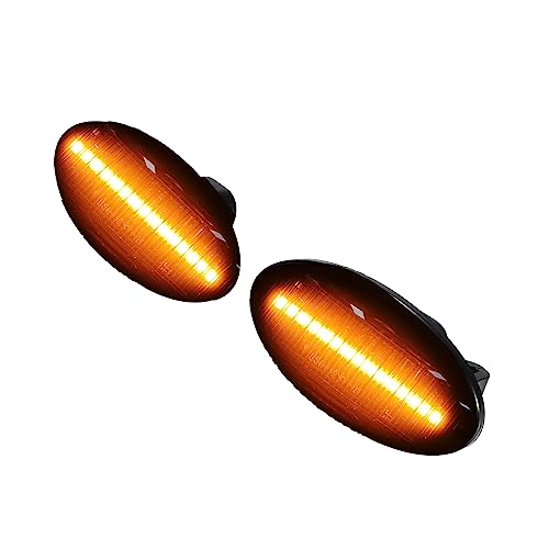 X AUTOHAUX 1 Pair Side Marker Turn Signal Light NO.36410-63J02/36410-84M00 for Suzuki Alto GF 2009-2013 for Suzuki Celerio 2014-2020 Black Lens
