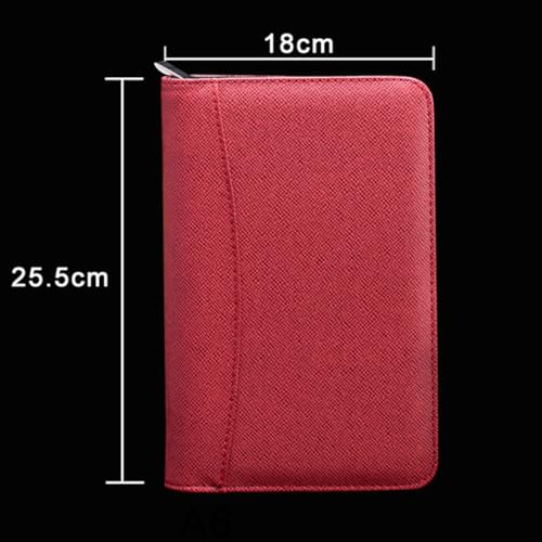Cuaderno A5 con cremallera de cuero sintético elegante Zerodeko 2