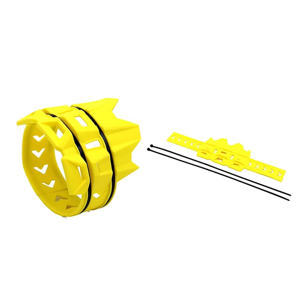 Woniyal Exhaust Guard for SH-N31/GSXR600 1997-2003, Muffler Protector Heat Resistant Silencer Shield Crash Bar Motocross Accessory Tailpipe Protection,Yellow
