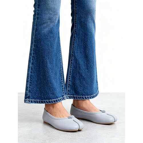 Image of Tabi Shoes Women Split Toe Shoes Wide Width Ballet Flats Comfort Casual Work Shoes for Women Office