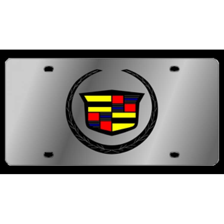 Cadillac Logo Laser License Plate