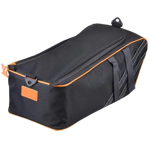 オートバシートバッグ ラッカス用 ズーマー用 2010-2019用バッグ バイク用リアバックシート シート下荷物収納 荷物用防水 バイク用 シートバッグ(Orange)