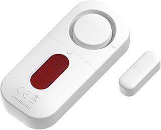 Hemobllo Door and Window Alarm Household Windows Door Security Alarm Door Alarm Sensor Window and Door Alarms for Home Magnetic Door Abs Doors and Windows White Door Alarm