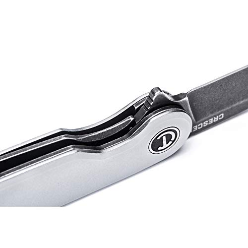Crescent Canivete de bolso com alça de alumínio de ponta de queda de 8,4 cm - CPK325A
