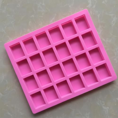 Image of Rectangle Sample 10g Silicone Soap Mould | 24x20 cm | Food-Grade Non-Stick Reusable Craft Mold for Handmade Soaps
