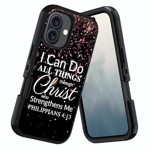Coque iPhone 17 robuste anti-chute protégeant de la poussière avec verset