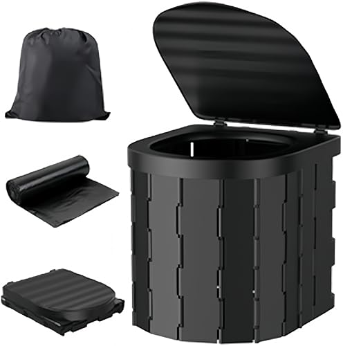 �ȈՃg�C�� �|�[�^�u���g�C�� �g�уg�C�� �h�� �g�C�� �܂肽���� �֍���̌^ �ω׏d 150kg ���􂢉� �R���p�N�g ���[�ܕt ������ 20 �� �L�����v �ԍڗp �ЊQ�� �A�E�g�h�A ���p�g�C�� �ЊQ�p�g�C�� (�u���b�N)