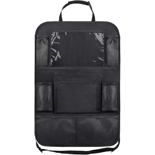 XXLKVSK Car Seat Organiser Car Back Seat Organize with 10 Inch Touch Tablet Holder Back Seat Organizer for Kids 8 Pockets for Snacks Drinks Toys Food Storage