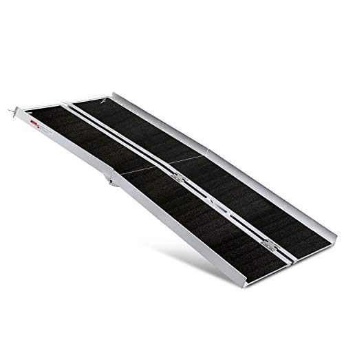 ORFORD Utility Mobility Access Non Skid Folding Wheelchair Ramp (Non-Skid 6FT)