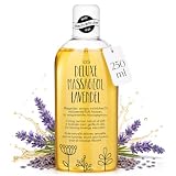 EIS Deluxe Massageöl Lavendel | für Massagen zur Entspannung | geeignet für Paare | wärmendes Körperöl zur Muskelentspannung | intimes & flüssiges Gleitöl | 250ml | erotischer Lavendel Duft