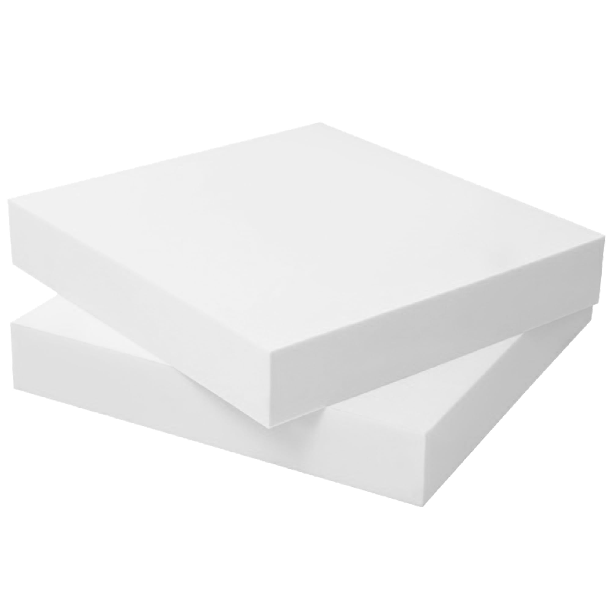 XIEMINLE Thick High Density White Foam, Upholstery Firm Foam Sponge, Perfect for Floor Mat Garden Bench Sofa Window Seat Pad, Replacement Foam Padding for Cushions (Thick 20cm,50x50cm)