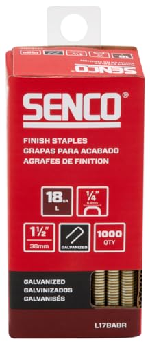 Senco L17BABR 1-1/2 Inch 18 Gauge 1/4 Inch Crown Finish Staples thumb #1