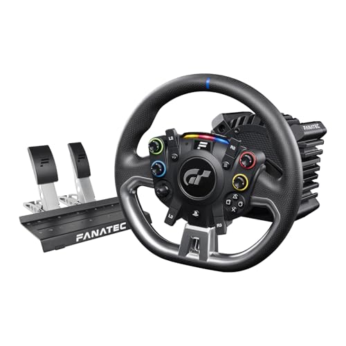 FANATEC Gran Turismo�������C�Z���X DD Pro�X�e�A�����O�Z�b�g PS5/PS4/PC�Ή� | Polyphony Digital�݌v�A5Nm�_�C���N�g�h���C�u�iFluxBarrier�j�A�z�C�[���x�[�X�E�y�_���t���A���A���ȃt�H�[�X�t