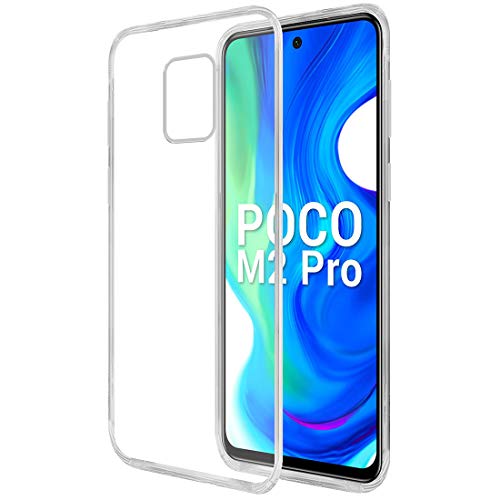 Image of Crystal Clear Case for Mi Redmi Note 9 Pro | Raised Bumps for Camera & Screen Protection | Clear Soft Silicone Back Cover for Mi Redmi Note 9 Pro / 9 Pro Max /Poco M2 Pro (TPU | Transparent)