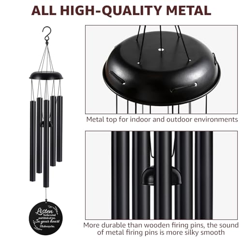 Sympathy Wind Chimes for Loss of Loved One Memorial Windchimes for Lost Father Mother Friends Remembrance Bereavement Gift with Card - Image 3