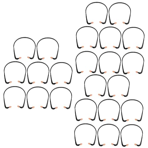 Anneome 個 耳栓 プラグ イヤホンアクセサリー ノイズキャンセリング耳 縞模様 イヤホンが眠る 睡眠用イヤホン シリカゲル Black