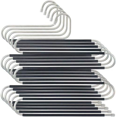 La mejor selección de Perchas para pantalones los mejores 10. 46 5Piezas Percha para Pantalones Ganchos para Ropa,Perchas Ganchos Para Pantalones Ropa De 5 Niveles De Acero Inoxidable Tipo S Multifuncional Perchas Plegables Antideslizantes...
