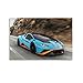 Produktbild JUNNA Supercar Poster für Lamborghini Huracan STO Sportwagen, dekoratives Gemälde, Leinwand, Wand- und Kunstbild, Familienzimmer, 30 x 45 cm