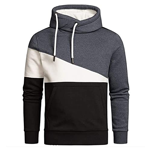 Herren-Kapuzenpullover aus Fleece, Farbblock Cover