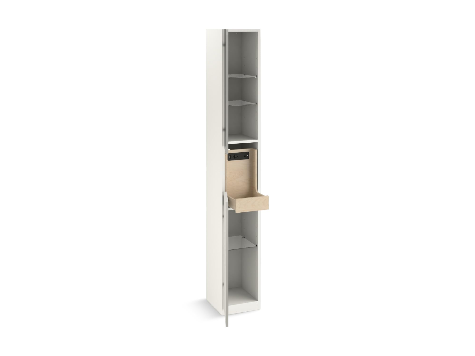 Amazon.com: KOHLER K-32164-0 Spacity Tall Linen Tower with Mirror
