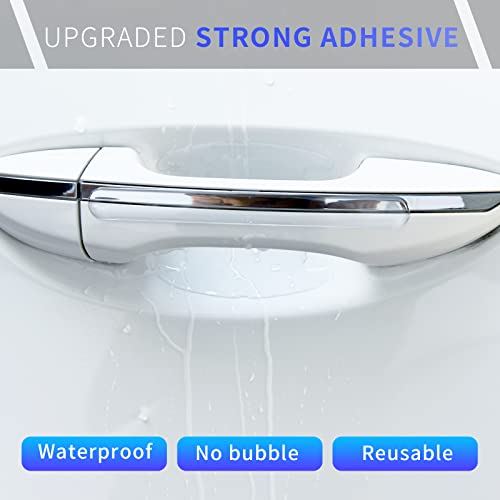 Insauto Car Door Handle Scratch Protector 12Pcs Transparent Universal Car Door Handle Protector Accessories Clear Door Bowl Paint Protection Film Waterproof Anti-Scratch Stickers Covers #TOP5
