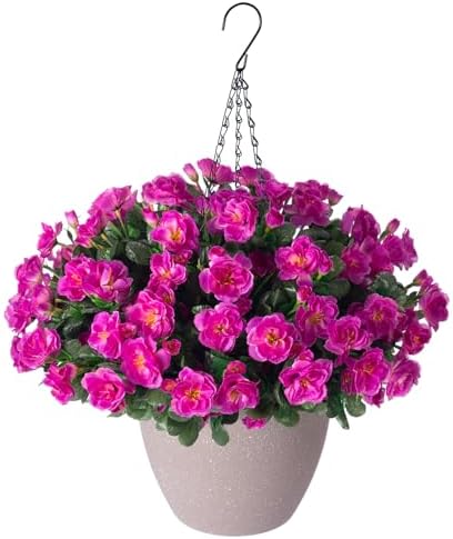 Artificial Fake Camellia Flowers Plants for Outdoor Outside, Faux Silk Mixed UV Resistant Look Real Flowers, 3 Bundles