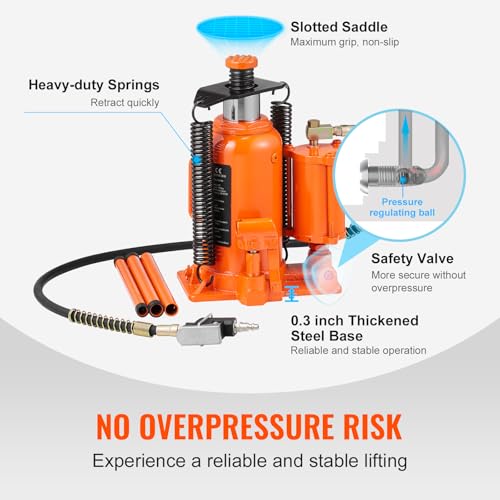 Vevor 20T10420INCH Air Hydraulic Bottle Jack thumb #4