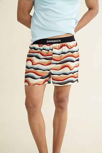 Image of DAMENSCH Solid Breeeze Inner Boxers for Men, Ultra-Light Boxers, 100% Cotton Shorts Pant, Breathable Woven Inner Cotton Shorts for Men-Sunset Beige-4XL