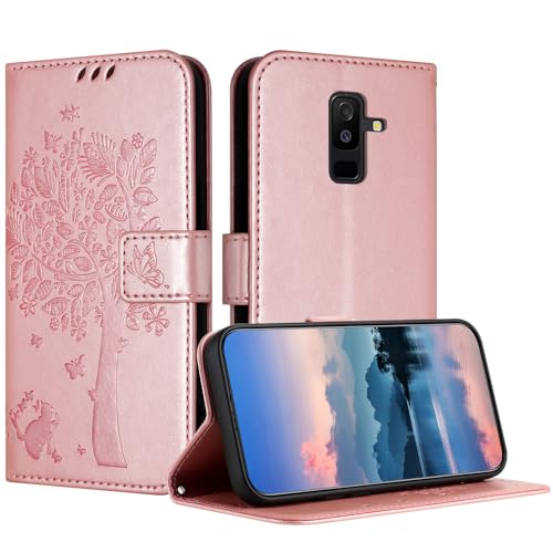 Coque pour Samsung Galaxy A6 Plus étui portefeuille pour vos sorties