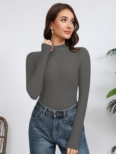 Body à manches longues double doublure noir coupe ajustée premium