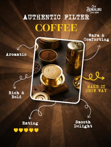 Old Bengaluru Coffee Works Rocket Fuel Medium Roast 100% Robusta Coffee | Medium roast 100% Robusta ground coffee with a rich roasted aroma and bold flavour, ideal for everyday brewing and serving. - Image 4