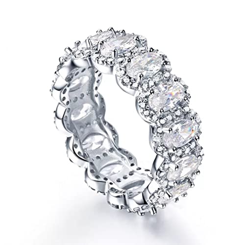 Zircon Ovale S925 pour un mariage rayonnant accessoire idéal pour sublimer votre robe de mariée