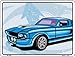 SMART BLONDE Classic Car Mustang Novelty Mini Metal Parking Sign PM-346