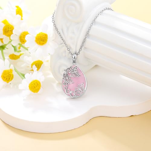 KZX Cat/Whale/Shark/Puffin/Starfish/Chicken/Butterfly/Owl/Bee/Frog/Seahorse Necklace Sterling Silver Animal Pendant Jewelry Gift for Women4