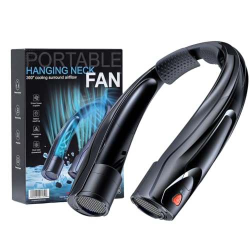 Image of Neck Fan Portable, 6000mAh Rechargeable Personal Fan (up to 20H), 6 Speeds Hands-Free Wearable Fan, for Travel, Outdoor, Office, Gym, Summer Gifts for Men Women Dad Mom