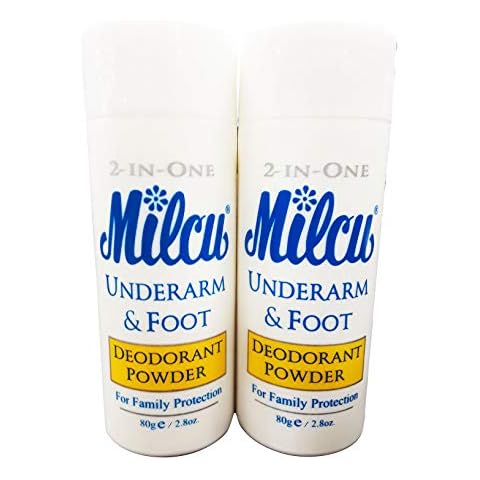 Milcu Deodorant Powder 80g, 2 Pack Cover
