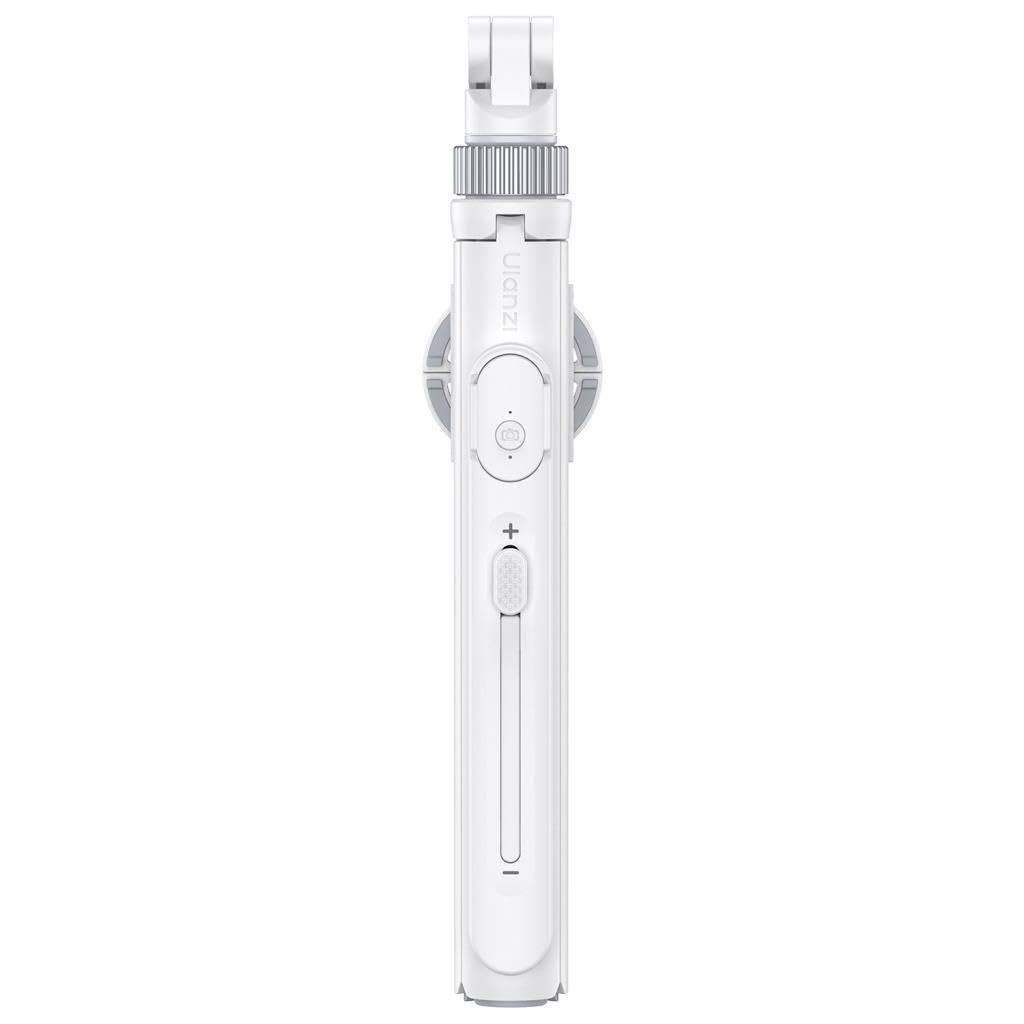Ulanzi TT88 Overhead Perche à selfie – Blanc – Trépied 2 en 1 pour prise de vue en haut – Extensible jusqu'à 144 cm – Avec déclencheur à distance Bluetooth, Mag Safe & support de serrage pour